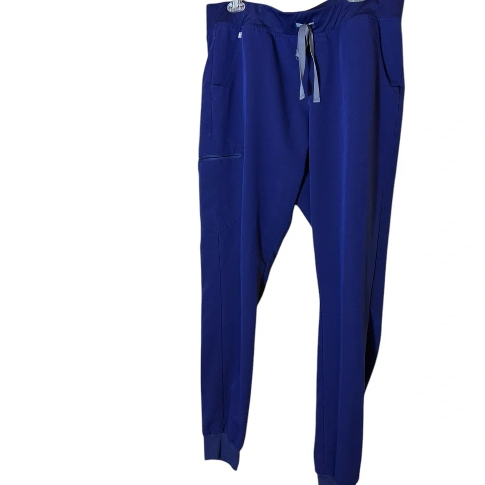 FigsStylish Blue Jogger Scrub Pants